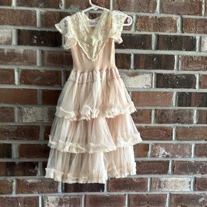 Dollcake Pink and Cream Lace Dress